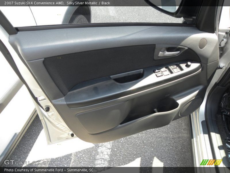 Silky Silver Metallic / Black 2007 Suzuki SX4 Convenience AWD