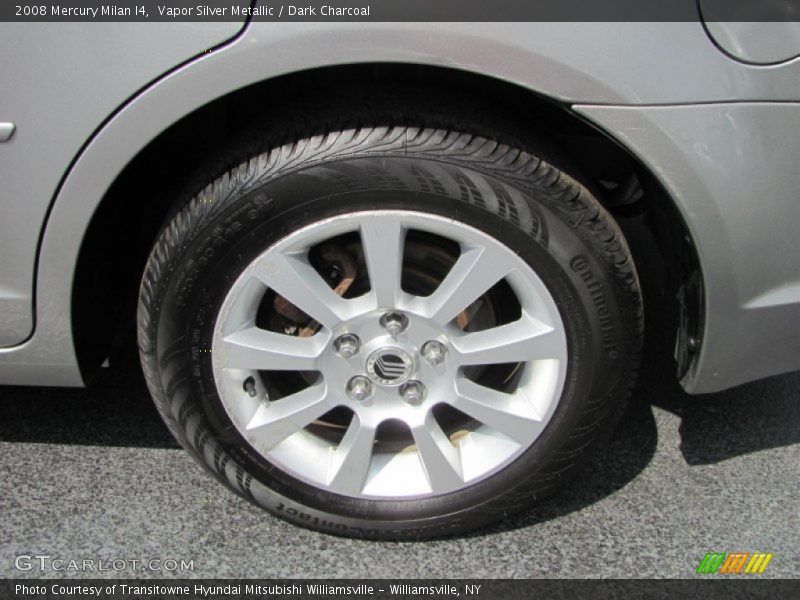 Vapor Silver Metallic / Dark Charcoal 2008 Mercury Milan I4