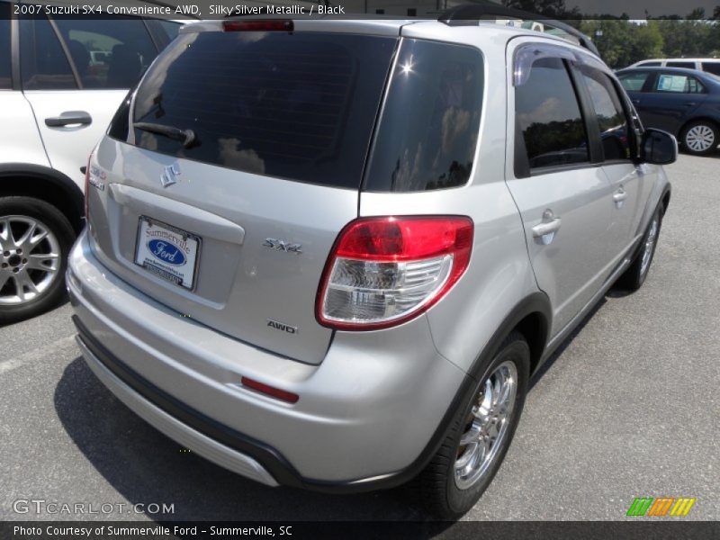 Silky Silver Metallic / Black 2007 Suzuki SX4 Convenience AWD