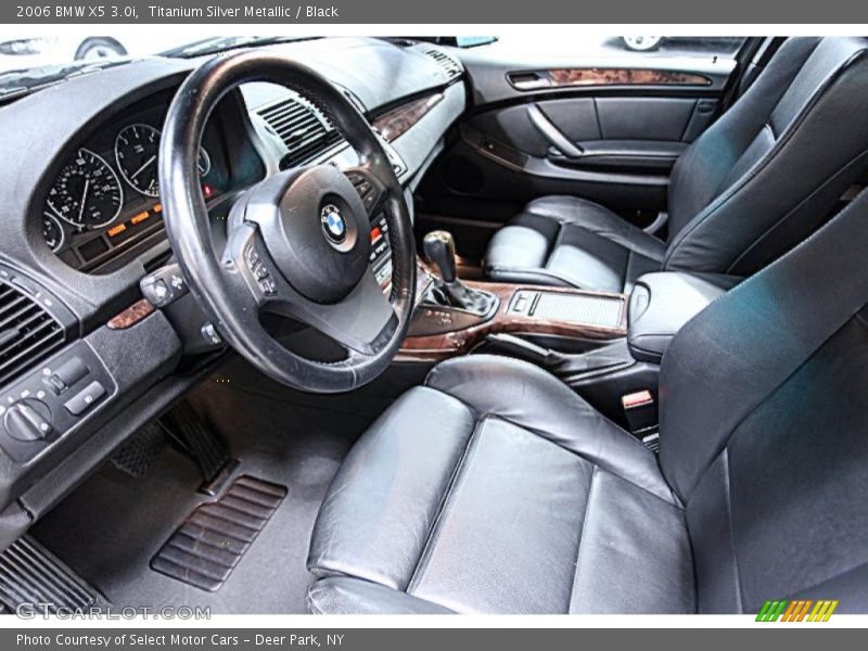 Titanium Silver Metallic / Black 2006 BMW X5 3.0i