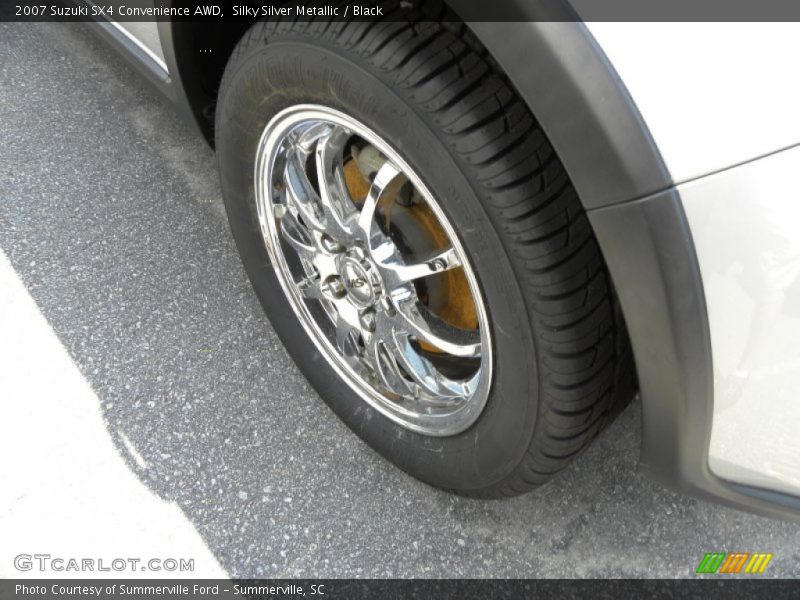 Silky Silver Metallic / Black 2007 Suzuki SX4 Convenience AWD