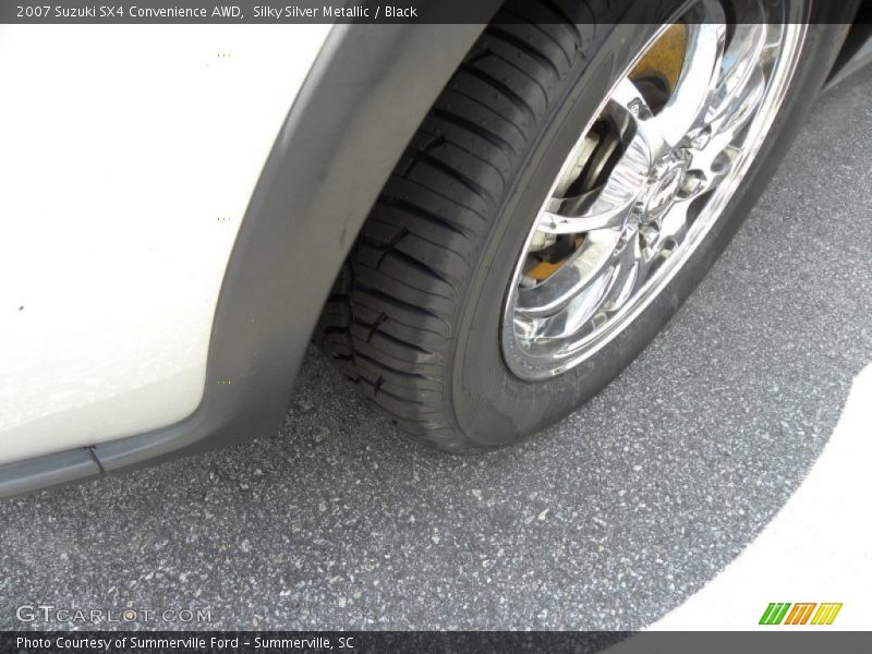 Silky Silver Metallic / Black 2007 Suzuki SX4 Convenience AWD