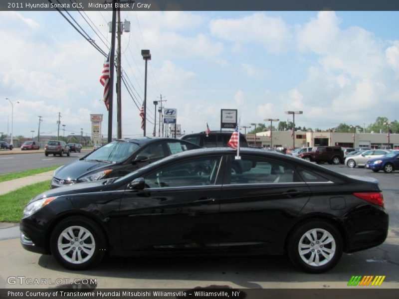 Midnight Black / Gray 2011 Hyundai Sonata GLS