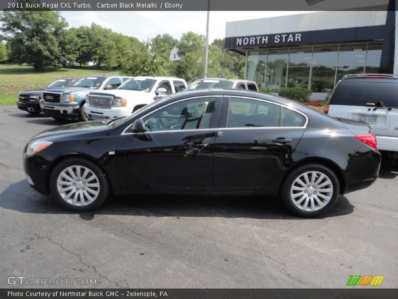 Carbon Black Metallic / Ebony 2011 Buick Regal CXL Turbo