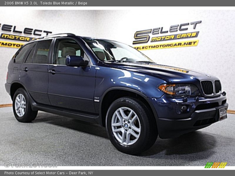 Toledo Blue Metallic / Beige 2006 BMW X5 3.0i