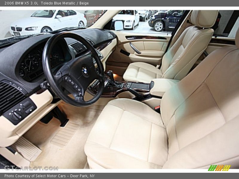Toledo Blue Metallic / Beige 2006 BMW X5 3.0i