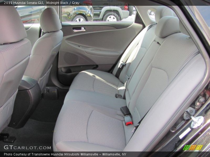 Midnight Black / Gray 2011 Hyundai Sonata GLS