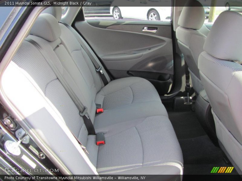 Midnight Black / Gray 2011 Hyundai Sonata GLS
