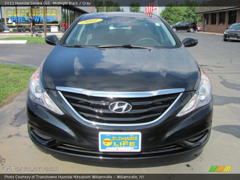Midnight Black / Gray 2011 Hyundai Sonata GLS
