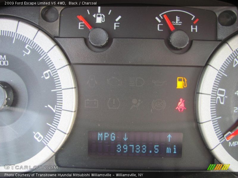 Black / Charcoal 2009 Ford Escape Limited V6 4WD
