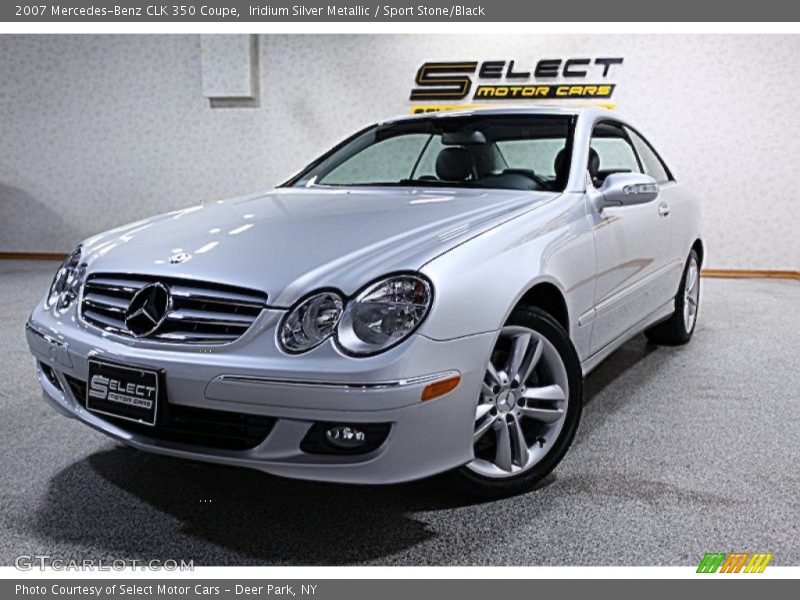 Iridium Silver Metallic / Sport Stone/Black 2007 Mercedes-Benz CLK 350 Coupe