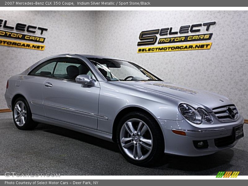 Iridium Silver Metallic / Sport Stone/Black 2007 Mercedes-Benz CLK 350 Coupe