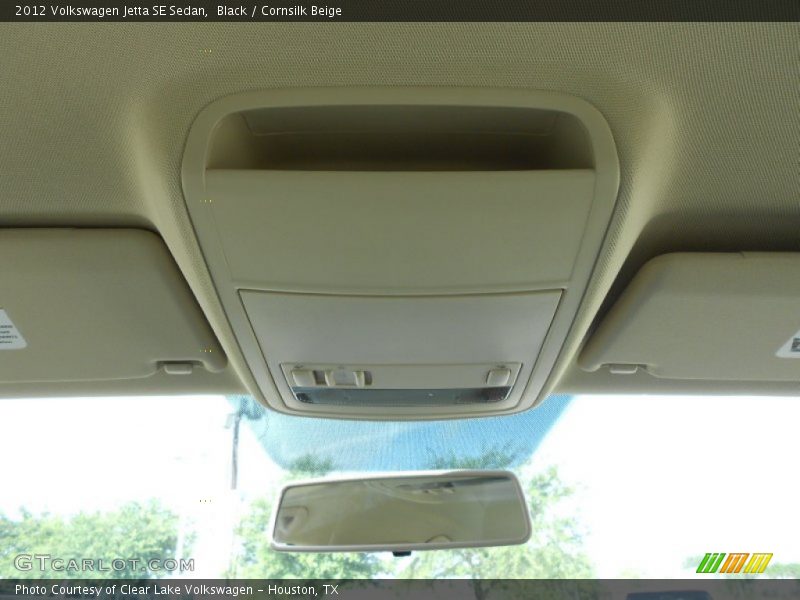 Black / Cornsilk Beige 2012 Volkswagen Jetta SE Sedan