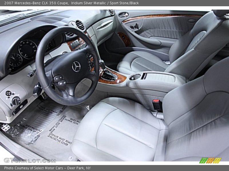 Iridium Silver Metallic / Sport Stone/Black 2007 Mercedes-Benz CLK 350 Coupe