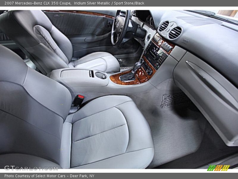 Iridium Silver Metallic / Sport Stone/Black 2007 Mercedes-Benz CLK 350 Coupe