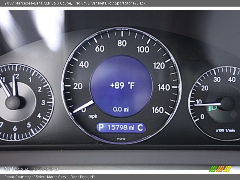 Iridium Silver Metallic / Sport Stone/Black 2007 Mercedes-Benz CLK 350 Coupe
