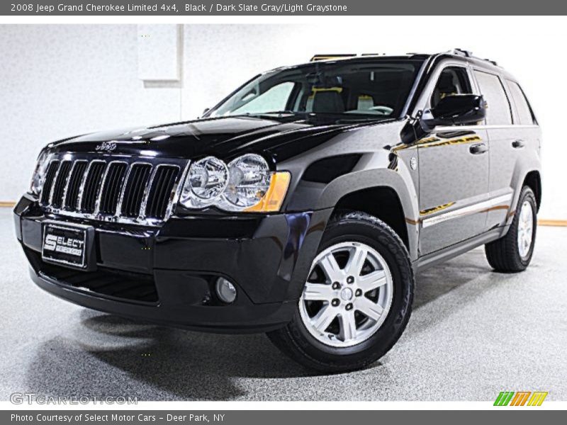 Black / Dark Slate Gray/Light Graystone 2008 Jeep Grand Cherokee Limited 4x4