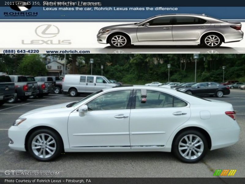 Starfire White Pearl / Parchment 2011 Lexus ES 350