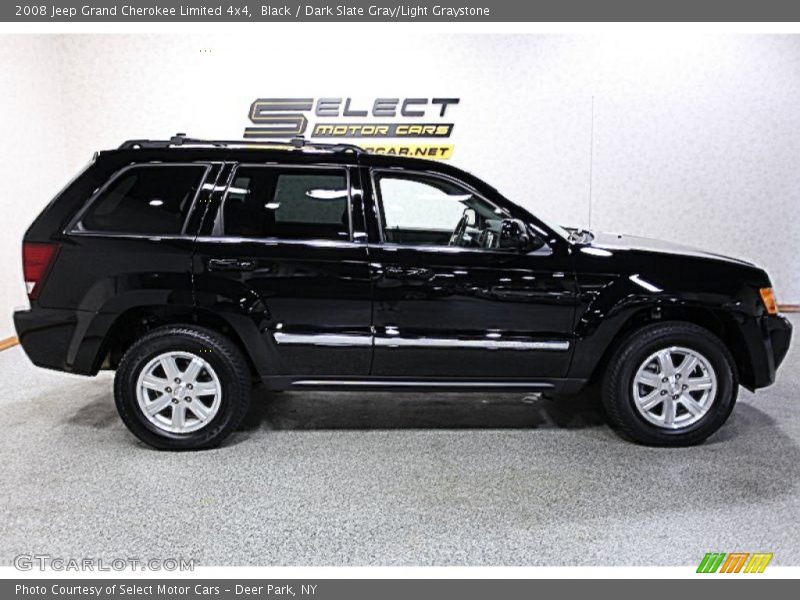 Black / Dark Slate Gray/Light Graystone 2008 Jeep Grand Cherokee Limited 4x4