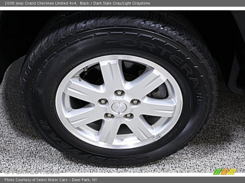 Black / Dark Slate Gray/Light Graystone 2008 Jeep Grand Cherokee Limited 4x4