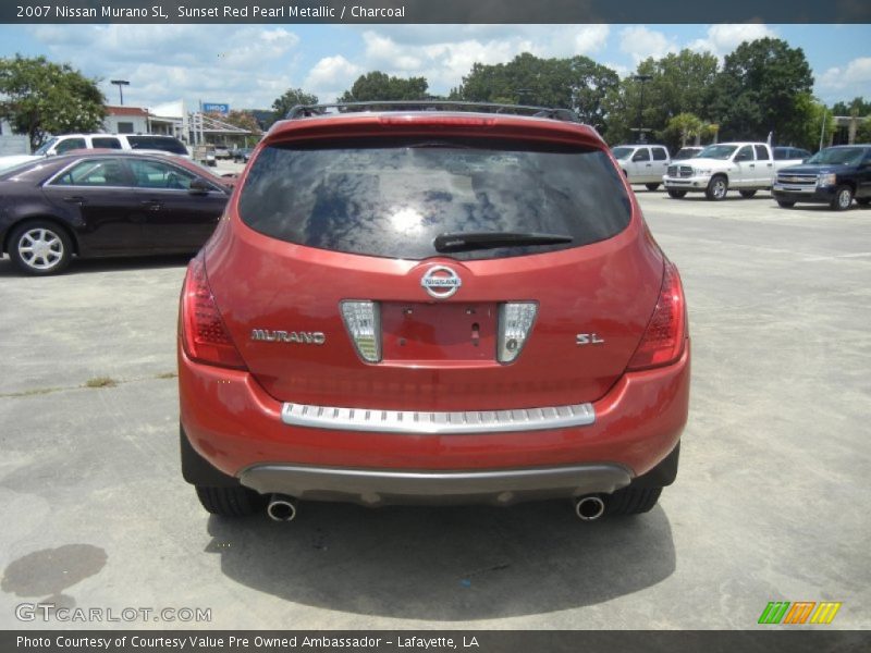 Sunset Red Pearl Metallic / Charcoal 2007 Nissan Murano SL