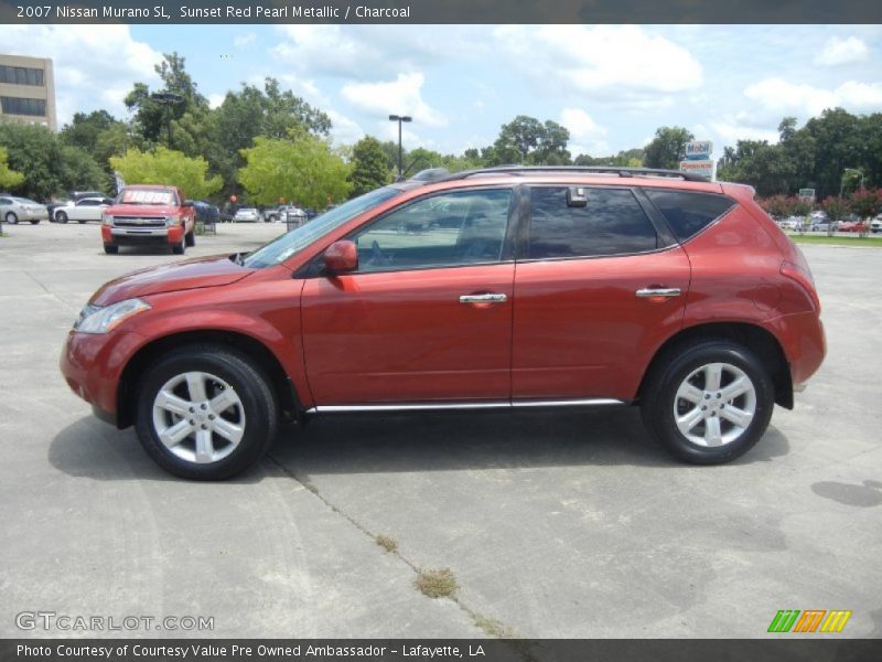 Sunset Red Pearl Metallic / Charcoal 2007 Nissan Murano SL