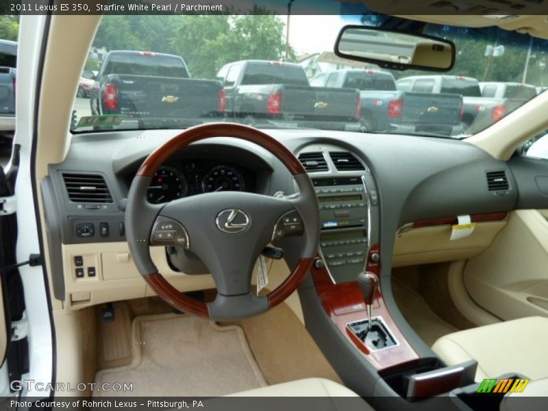 Starfire White Pearl / Parchment 2011 Lexus ES 350