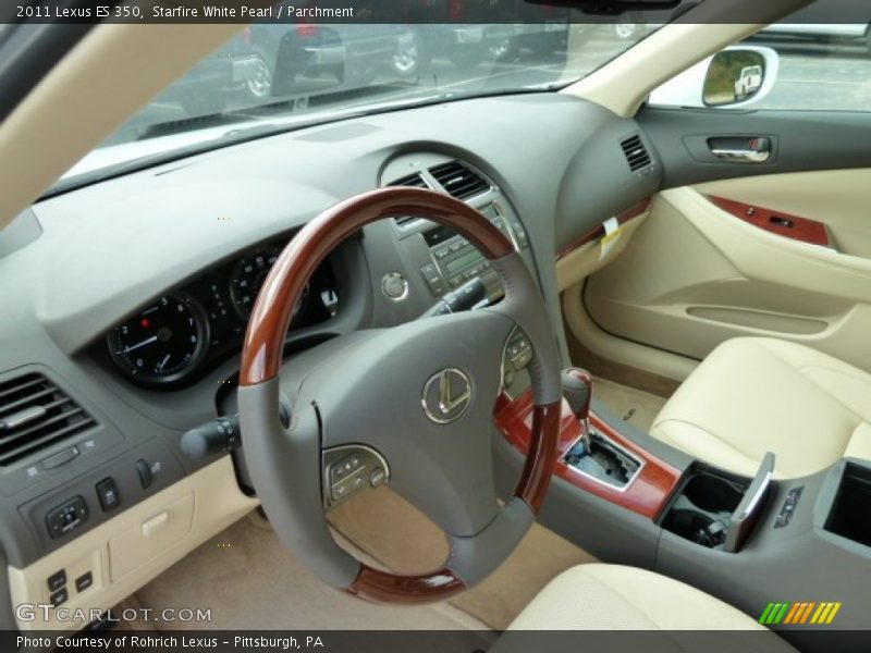 Starfire White Pearl / Parchment 2011 Lexus ES 350