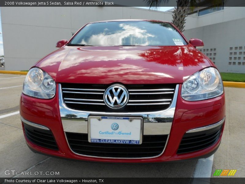 Salsa Red / Anthracite Black 2008 Volkswagen Jetta S Sedan