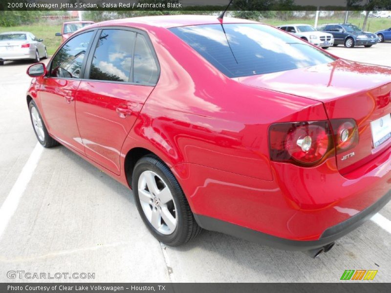 Salsa Red / Anthracite Black 2008 Volkswagen Jetta S Sedan