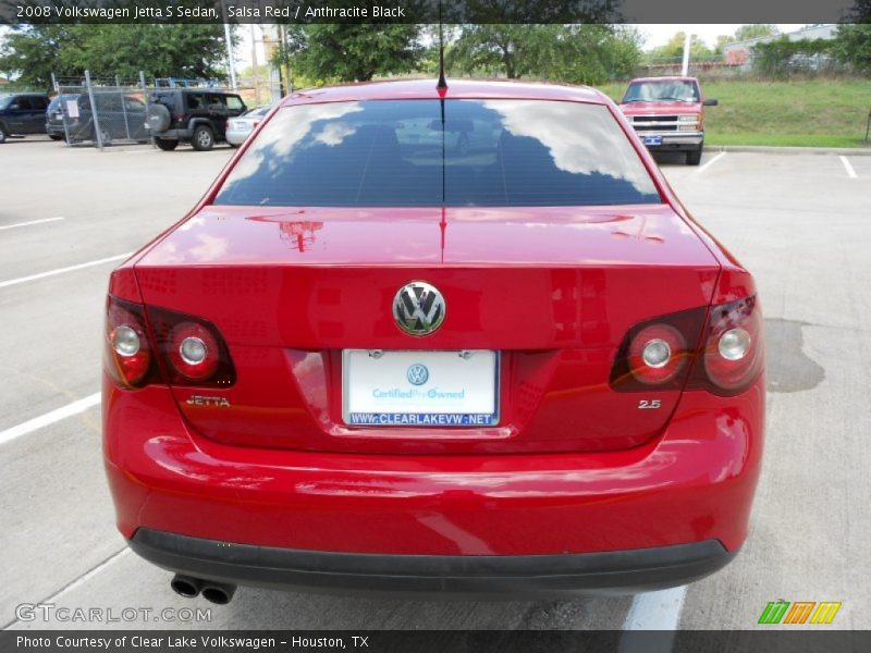 Salsa Red / Anthracite Black 2008 Volkswagen Jetta S Sedan
