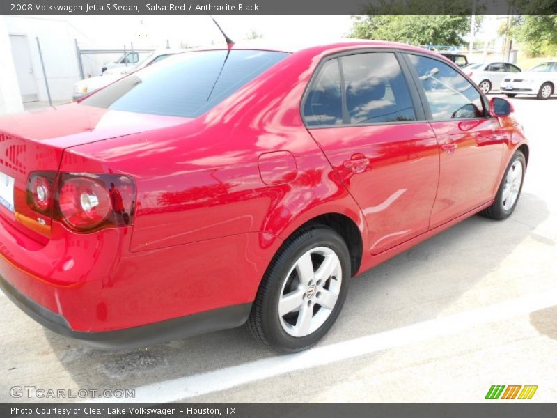 Salsa Red / Anthracite Black 2008 Volkswagen Jetta S Sedan