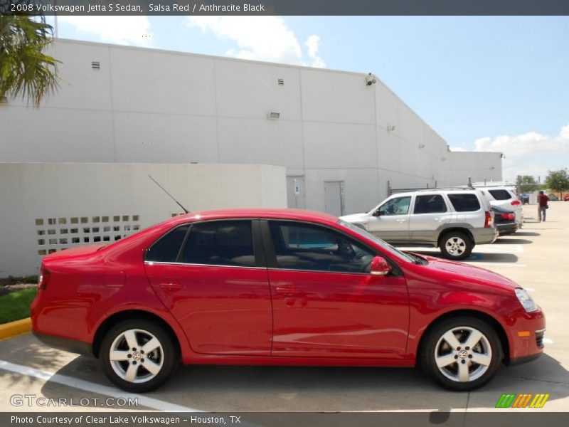 Salsa Red / Anthracite Black 2008 Volkswagen Jetta S Sedan
