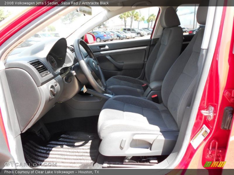 Salsa Red / Anthracite Black 2008 Volkswagen Jetta S Sedan