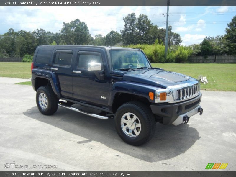 Midnight Blue Metallic / Ebony Black 2008 Hummer H3