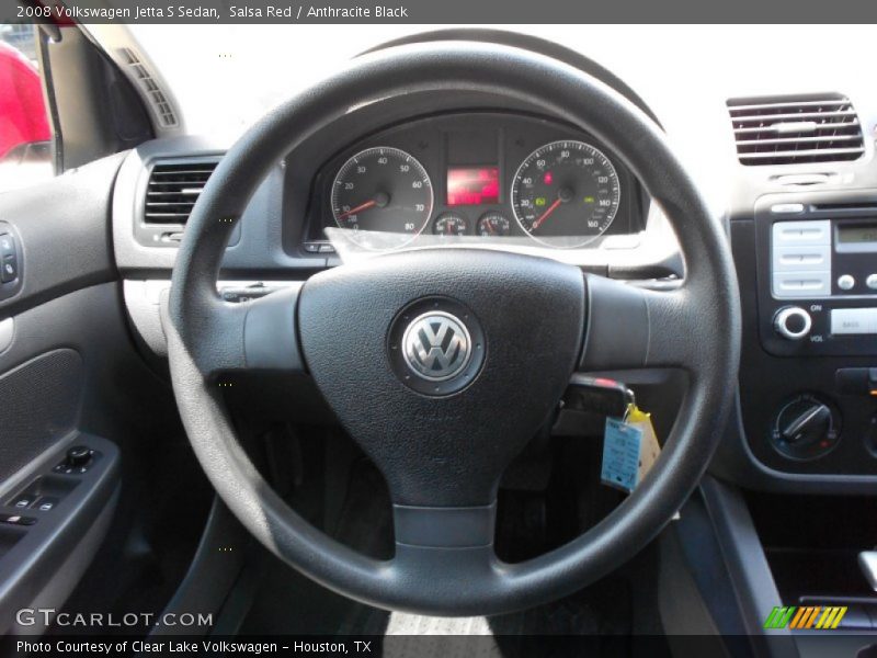 Salsa Red / Anthracite Black 2008 Volkswagen Jetta S Sedan