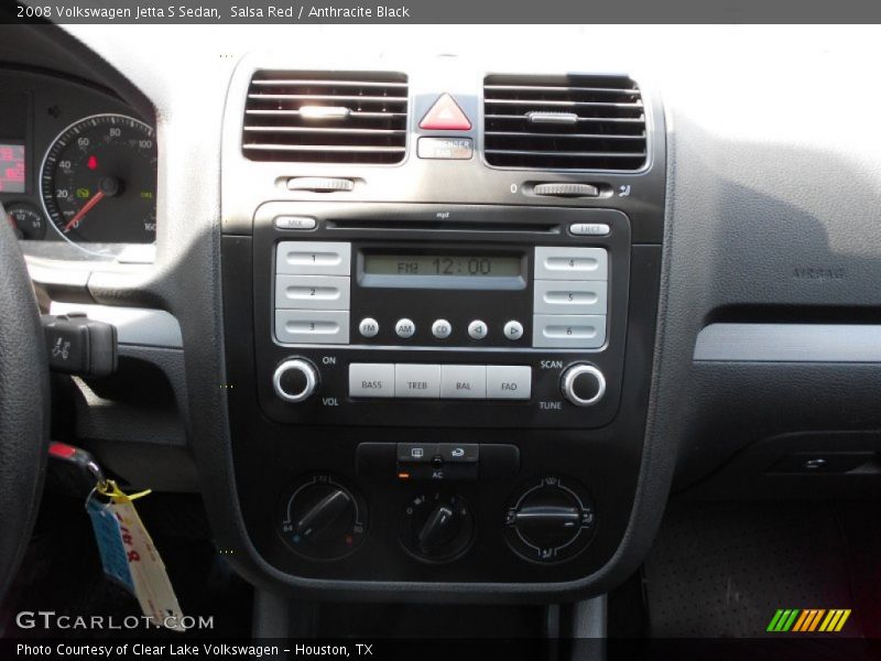 Salsa Red / Anthracite Black 2008 Volkswagen Jetta S Sedan