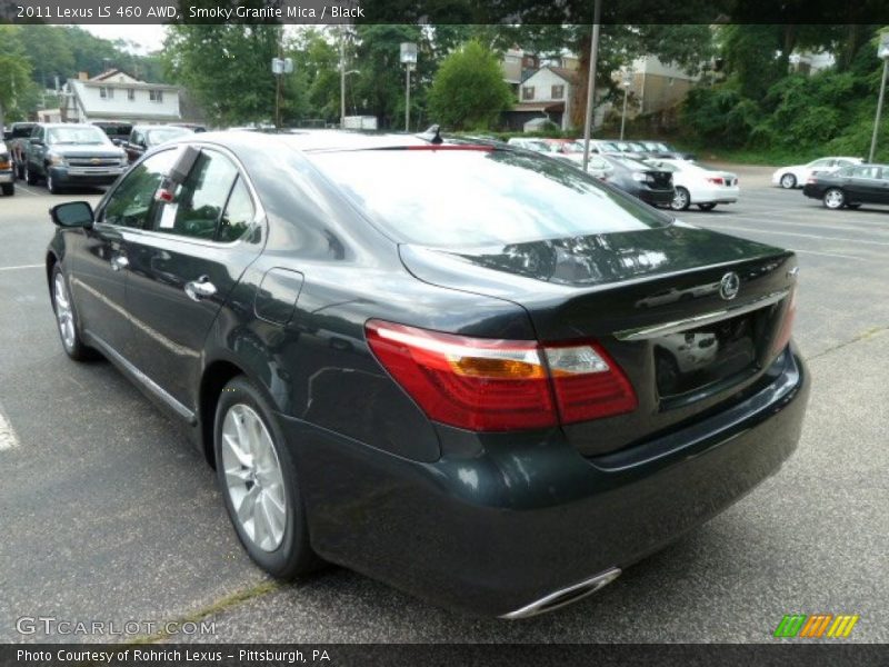 Smoky Granite Mica / Black 2011 Lexus LS 460 AWD