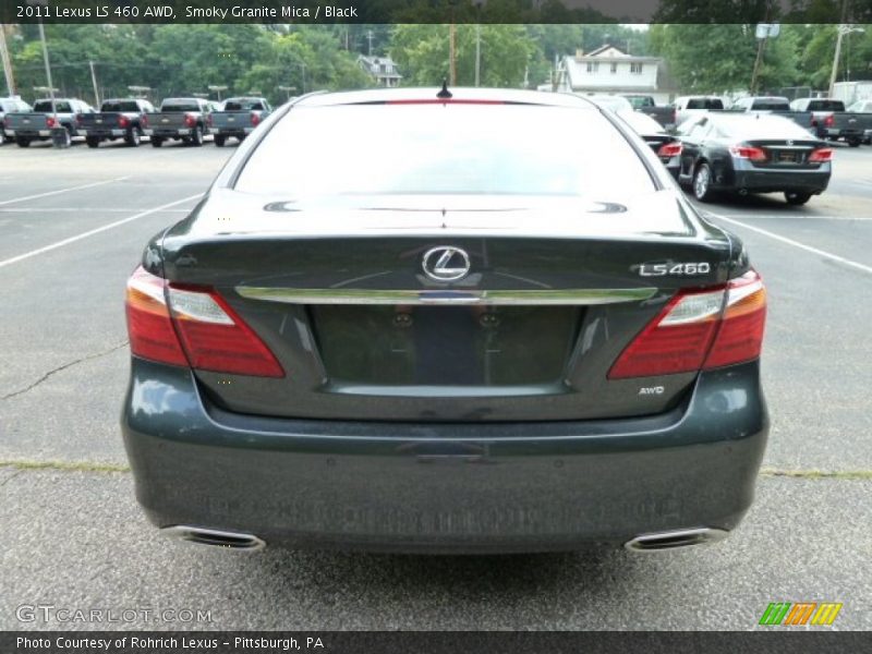 Smoky Granite Mica / Black 2011 Lexus LS 460 AWD