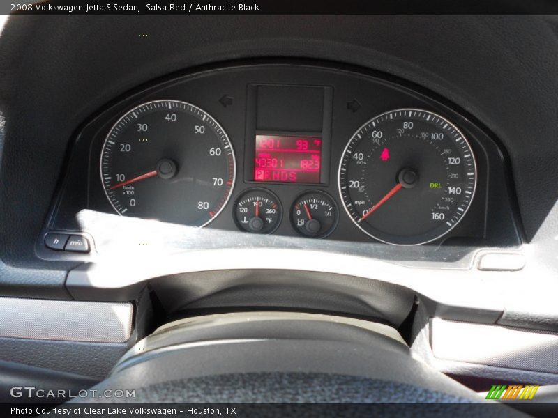 Salsa Red / Anthracite Black 2008 Volkswagen Jetta S Sedan
