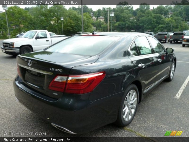 Smoky Granite Mica / Black 2011 Lexus LS 460 AWD