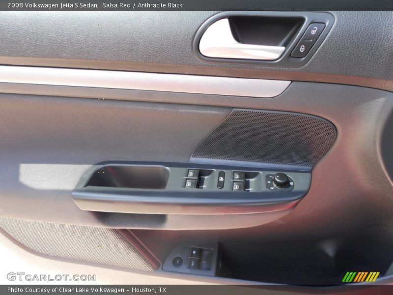 Salsa Red / Anthracite Black 2008 Volkswagen Jetta S Sedan
