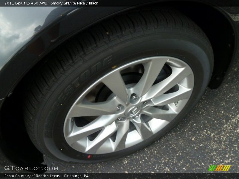 Smoky Granite Mica / Black 2011 Lexus LS 460 AWD