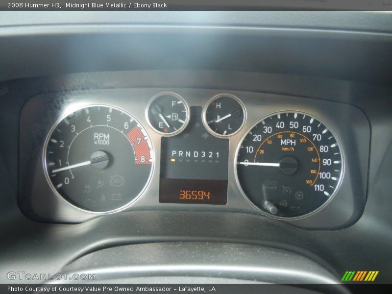 Midnight Blue Metallic / Ebony Black 2008 Hummer H3