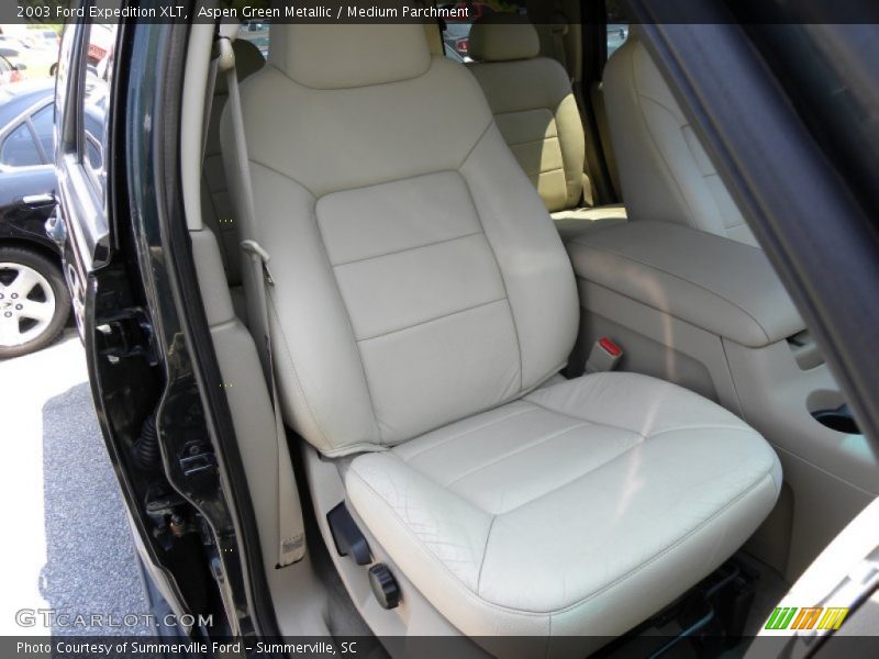 Aspen Green Metallic / Medium Parchment 2003 Ford Expedition XLT