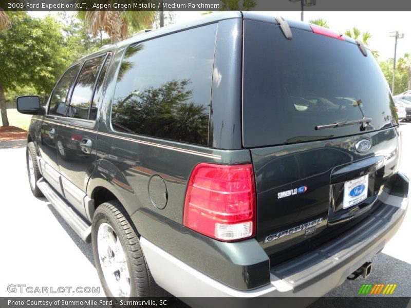 Aspen Green Metallic / Medium Parchment 2003 Ford Expedition XLT