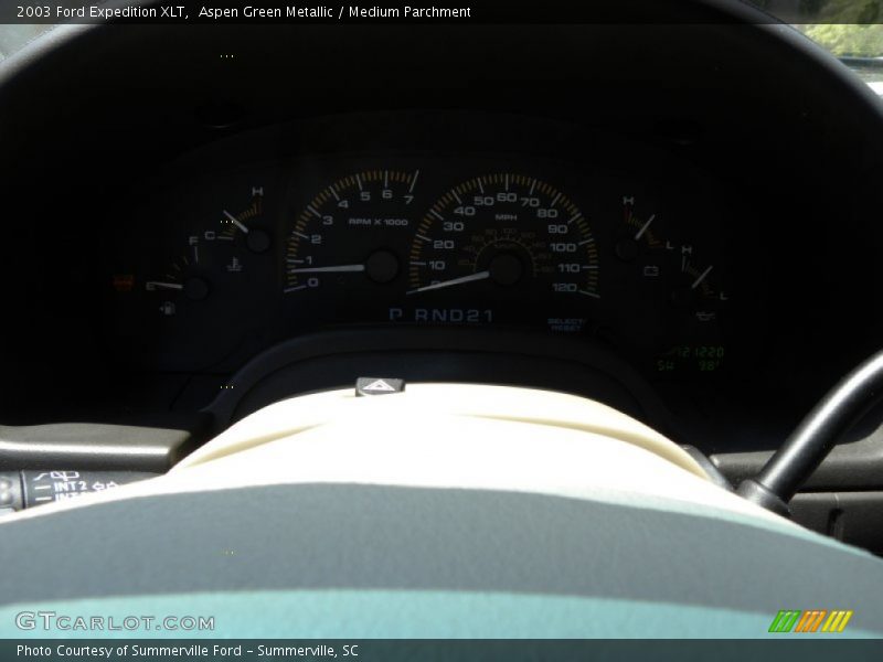 Aspen Green Metallic / Medium Parchment 2003 Ford Expedition XLT