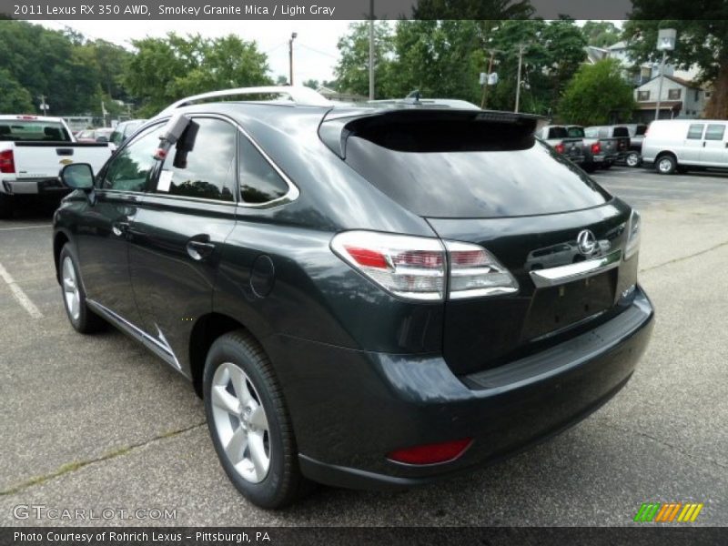 Smokey Granite Mica / Light Gray 2011 Lexus RX 350 AWD