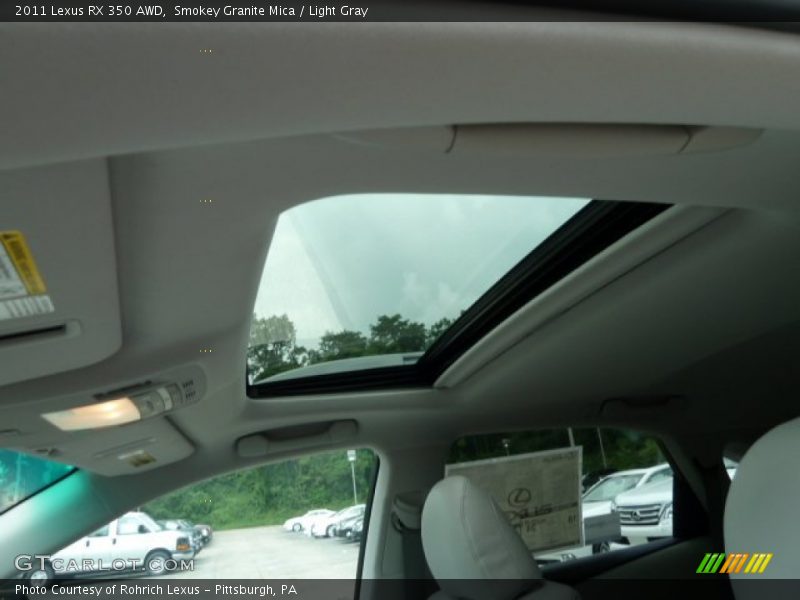 Sunroof of 2011 RX 350 AWD
