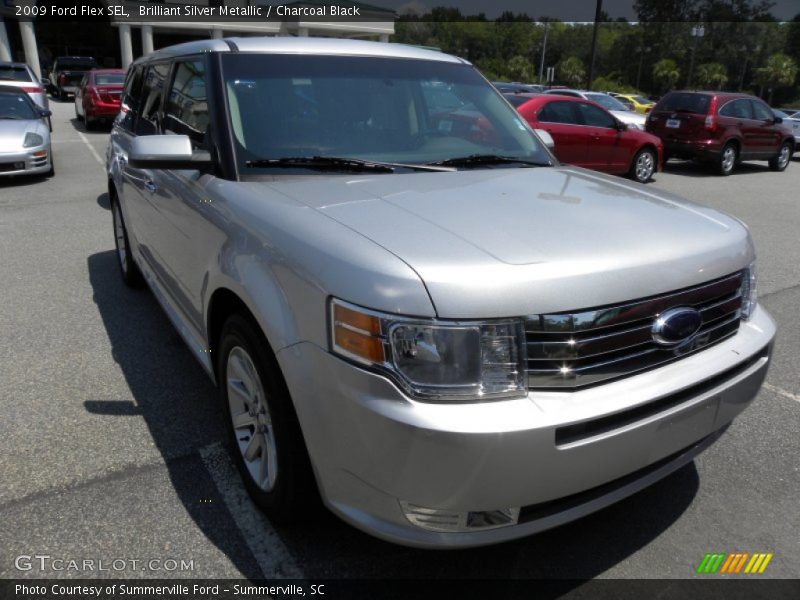 Brilliant Silver Metallic / Charcoal Black 2009 Ford Flex SEL